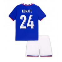 Maglie da calcio Francia Ibrahima Konate #24 Prima Maglia Bambino Europei 2024 Manica Corta (+ Pantaloni corti)